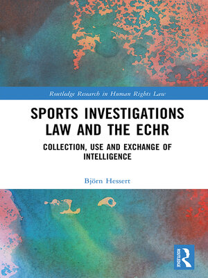 cover image of Sports Investigations Law and the ECHR